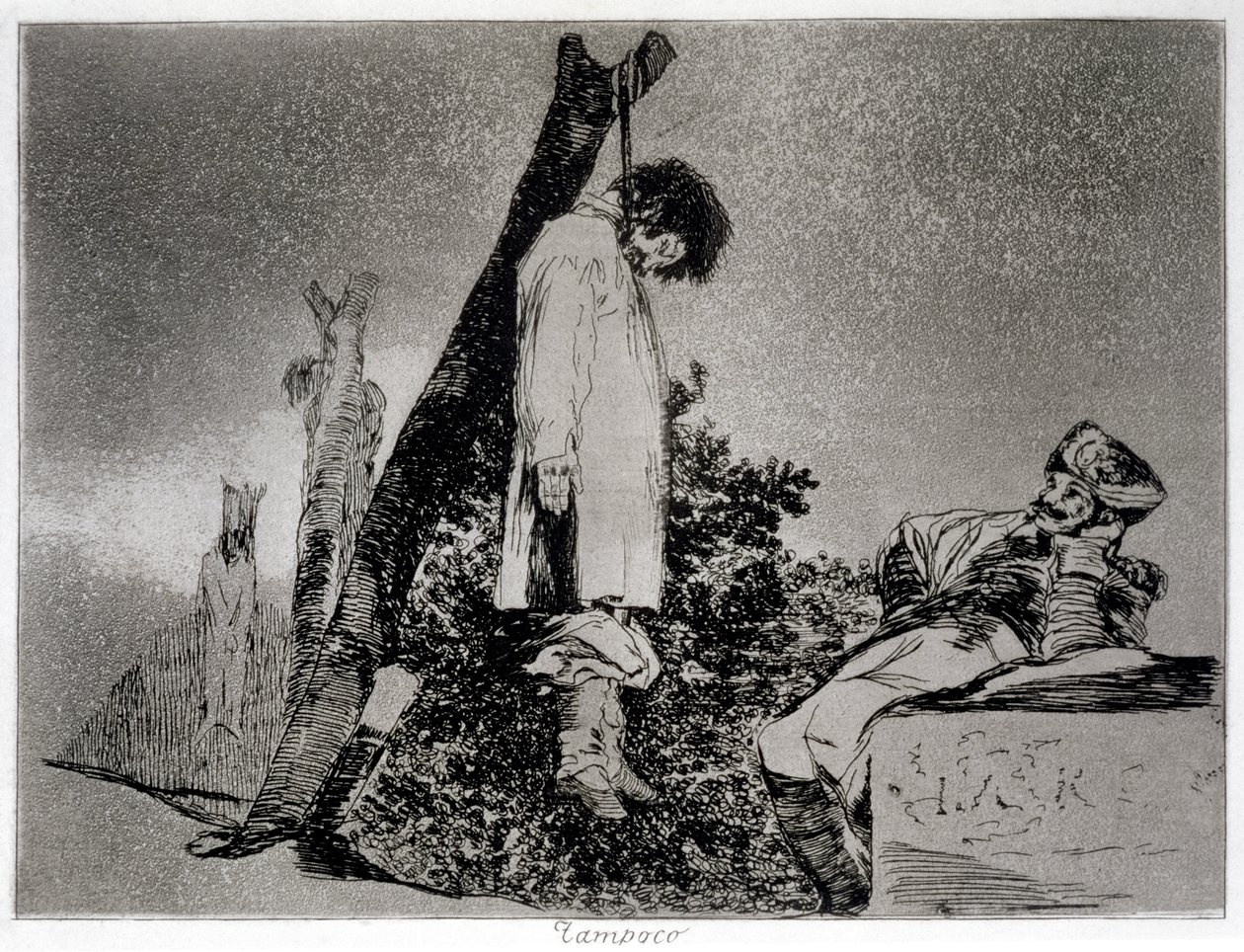 Eikä tässä tapauksessa "The Disasters of War" -julkaisun levy 36 tekijältä Francisco Jose de Goya y Lucientes