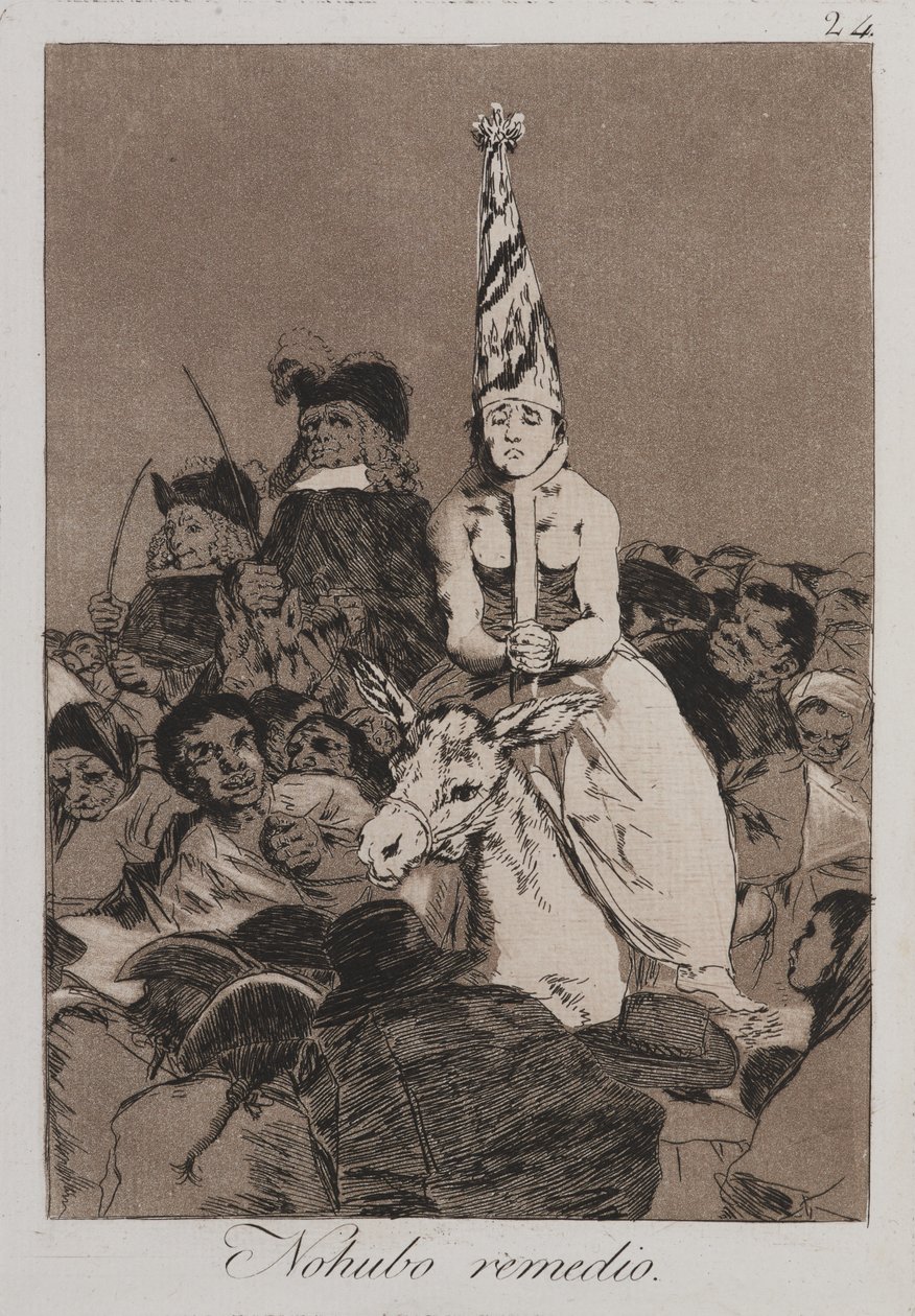 Sille ei voitu tehdä mitään (Nohubo remedio) tekijältä Francisco de Goya