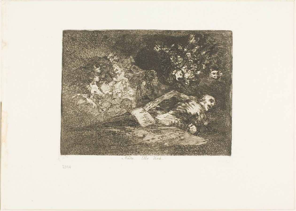 Ei mitään. Tapahtuma tulee kertomaan, levy 69 julkaisusta The Disasters of War tekijältä Francisco Jose de Goya y Lucientes