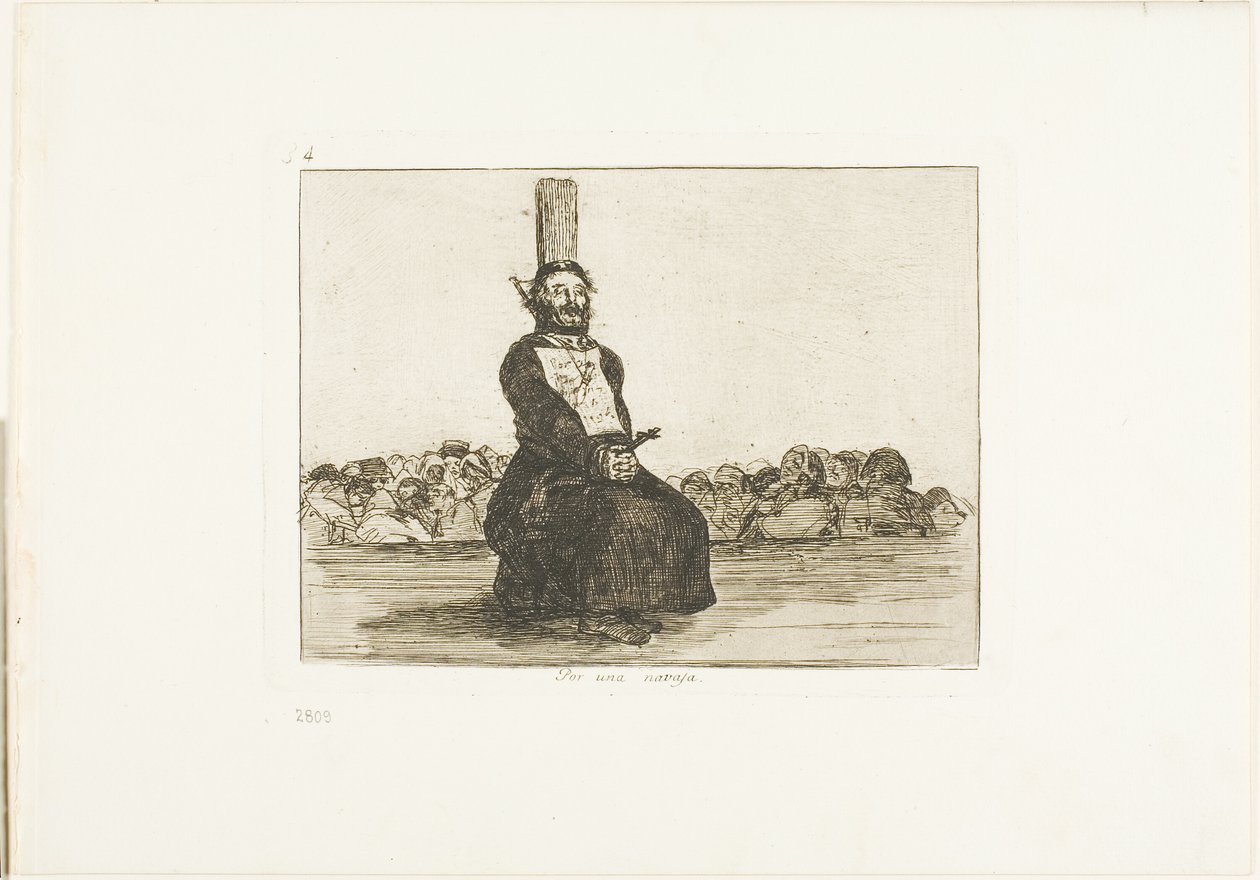 Veitsen takia levy 34 The Disasters of Warista tekijältä Francisco Jose de Goya y Lucientes