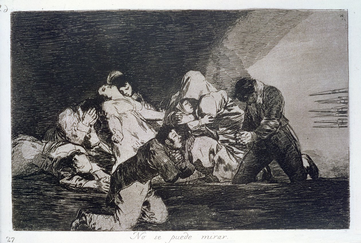 Ei voi katsoa, "The Disasters of War" levy 26 tekijältä Francisco Jose de Goya y Lucientes
