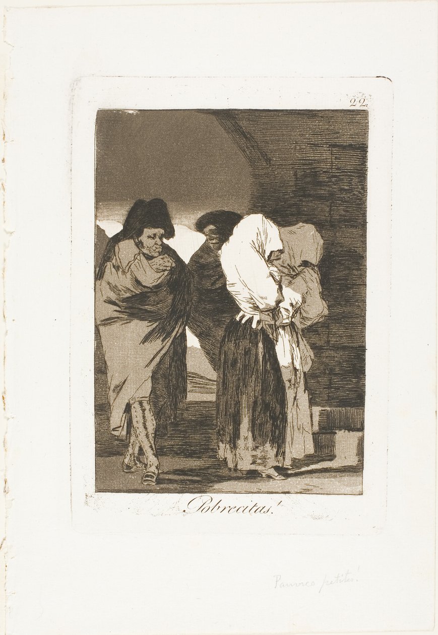 Poor Little Girls!, levy 22 Los Caprichosista tekijältä Francisco Jose de Goya y Lucientes