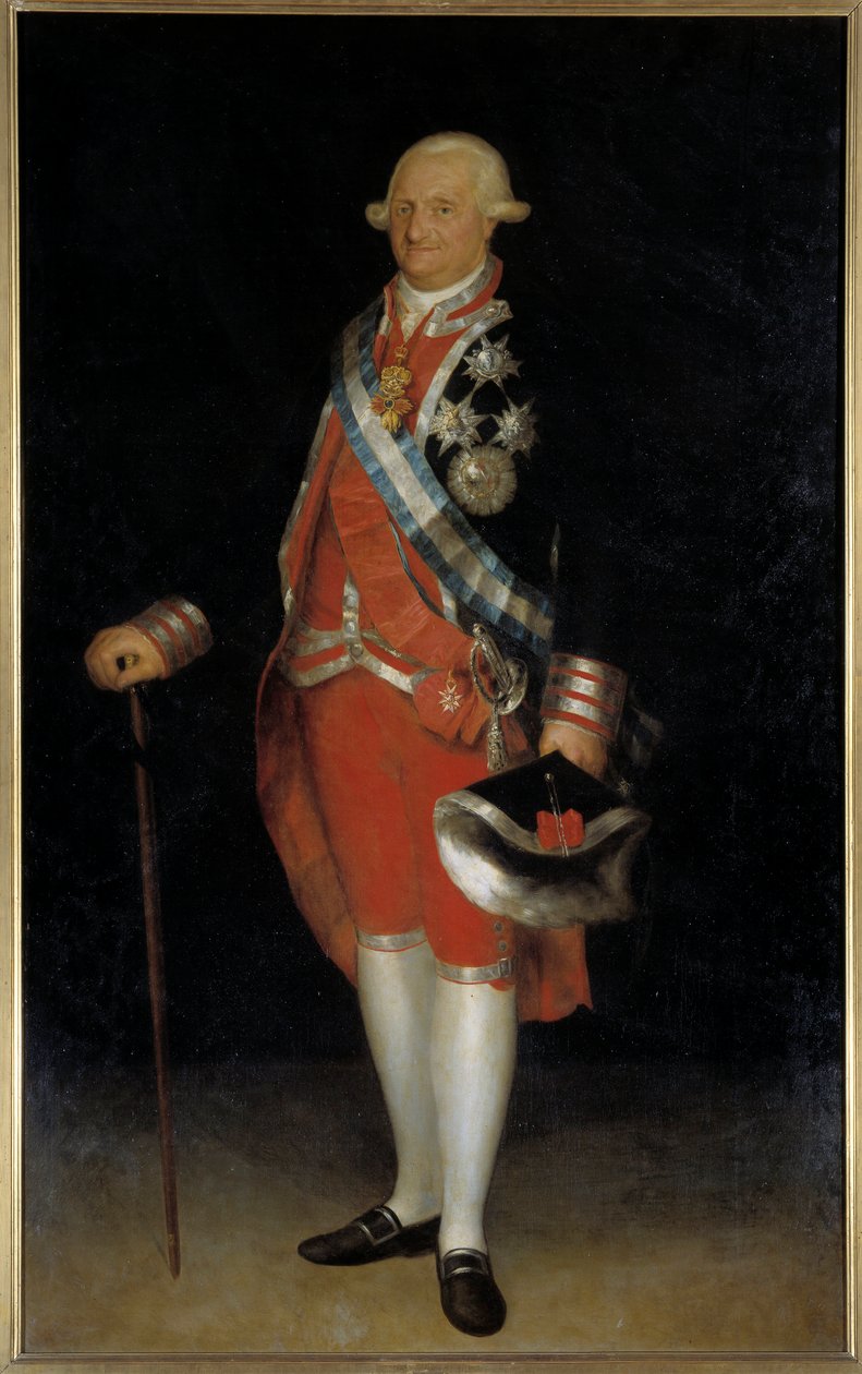 Espanjan kuninkaan Kaarle IV:n muotokuva (öljy kankaalle) tekijältä Francisco de Goya