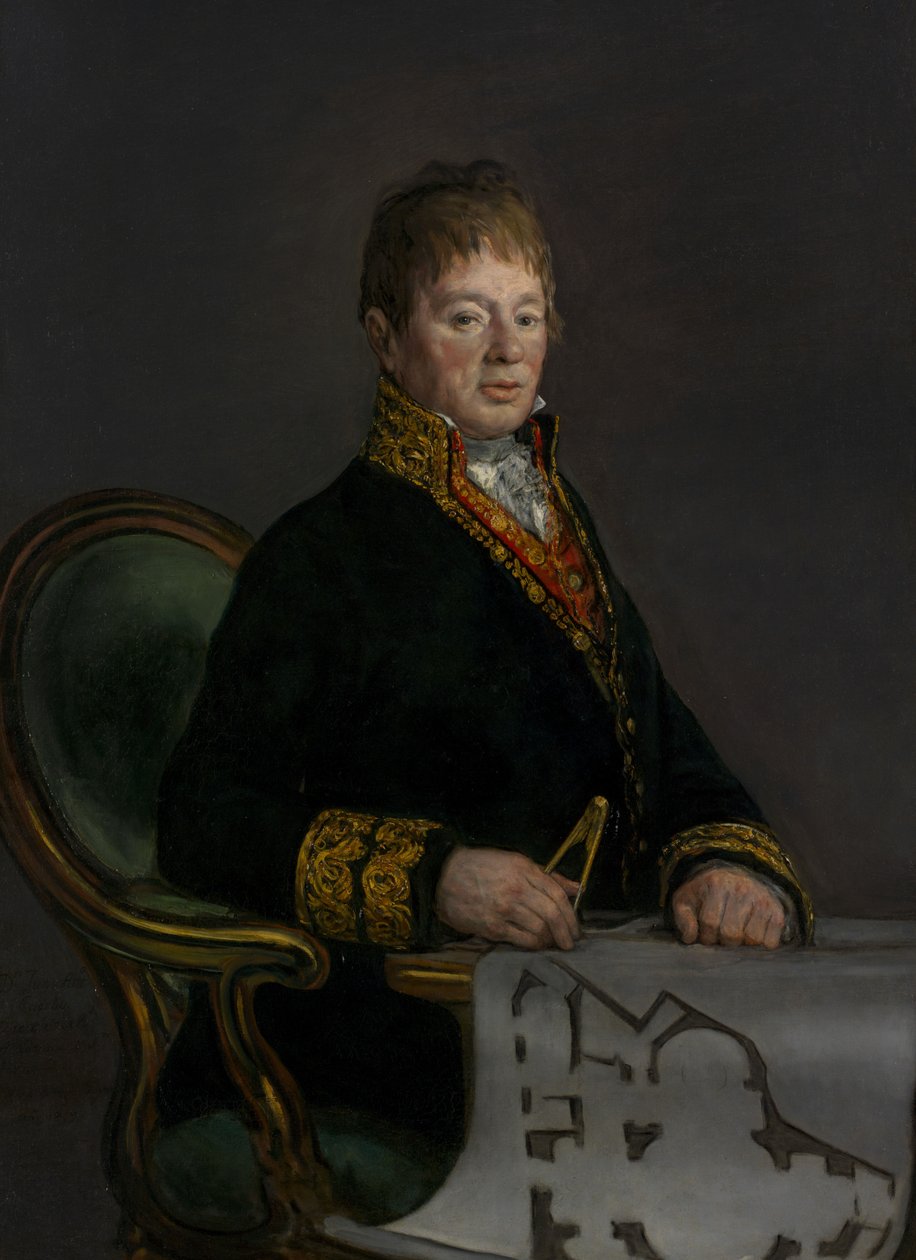 Don Juan Antonio Cuervon muotokuva, 1819 tekijältä Francisco de Goya