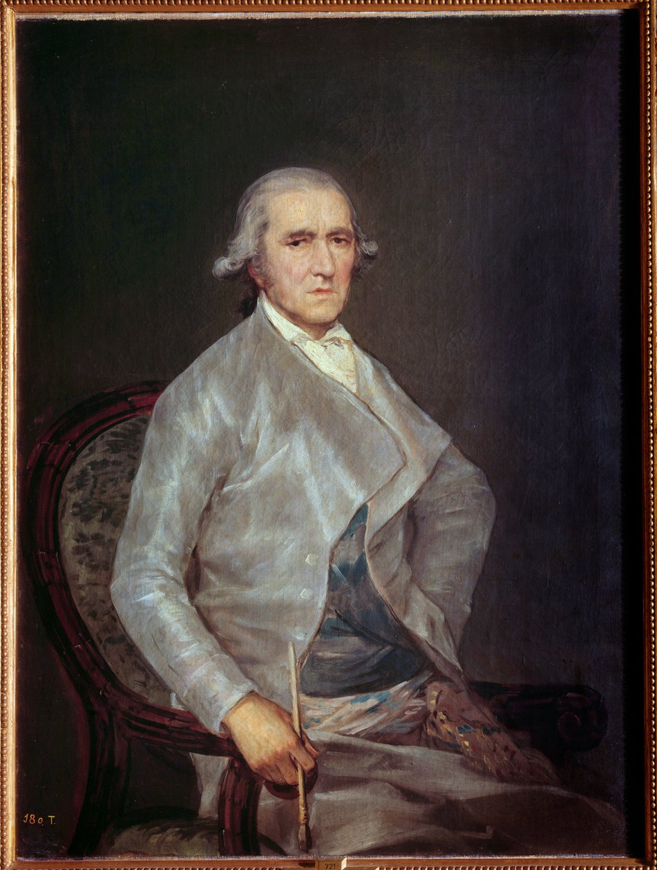 Francisco Bayeun muotokuva. Francisco Bayeu (1734-1795), taidemaalari ja taiteilijan veli. Francisco de Goyan (1746-1795) maalaus 1795 Madrid, Prado-museo tekijältä Francisco de Goya
