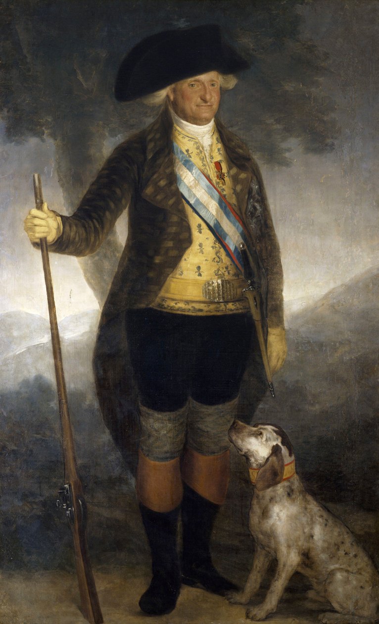 Muotokuva Espanjan kuningas Kaarle IV:stä (1749-1819), 1700-luvun loppu, Francisco Goya, öljy kankaalle, 209x126 cm tekijältä Francisco Jose de Goya y Lucientes