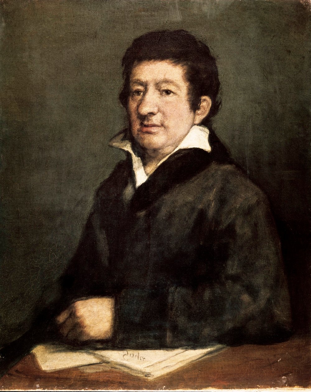 Leandro Fernandez de Moratinin (1760-1828), espanjalaisen runoilijan ja näytelmäkirjailijan muotokuva. Francis de Goyan ja Lucientesin maalaus (1746-1828) tekijältä Francisco de Goya