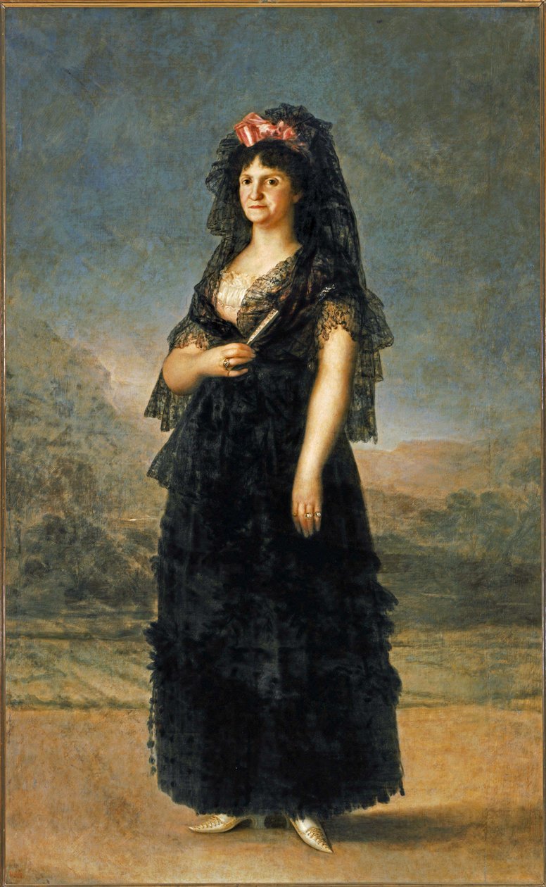 Kuningatar Maria Luisa ... (maalaus kankaalle) tekijältä Francisco Jose de Goya y Lucientes