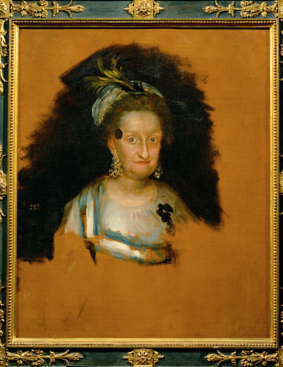 Espanjan kuningatar Maria Luisa ... (maalaus kankaalle) tekijältä Francisco Jose de Goya y Lucientes