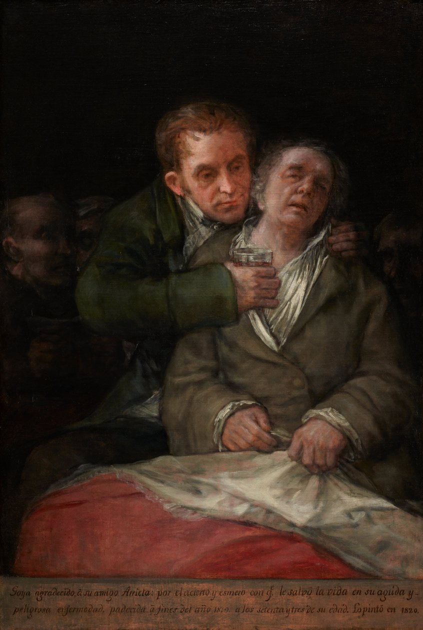 Omakuva tohtori Arrietan kanssa tekijältä Francisco Jose de Goya y Lucientes