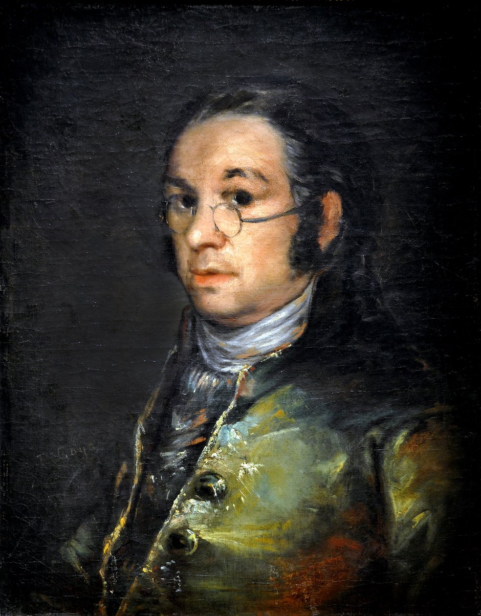 Omakuva lasilla, noin 1800 (öljy kankaalle) tekijältä Francisco Jose de Goya y Lucientes