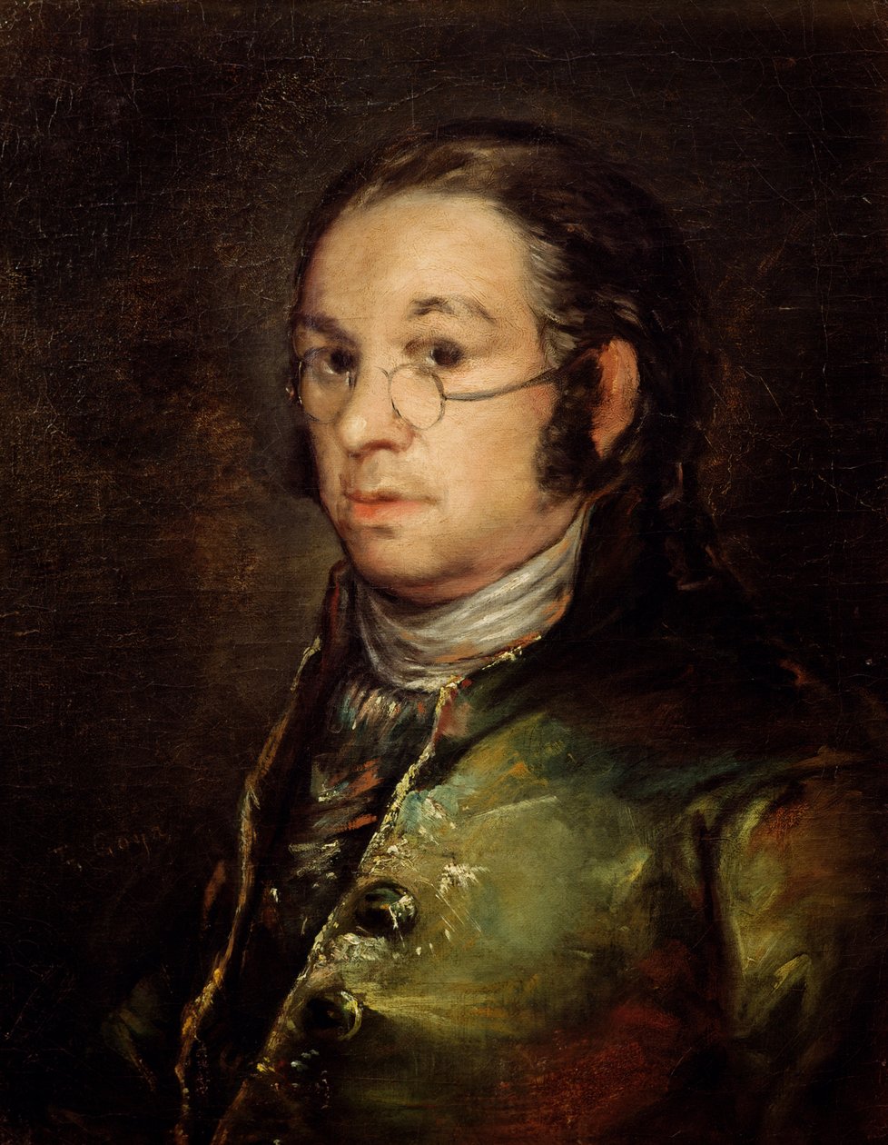 Omakuva lasien kanssa tekijältä Francisco de Goya