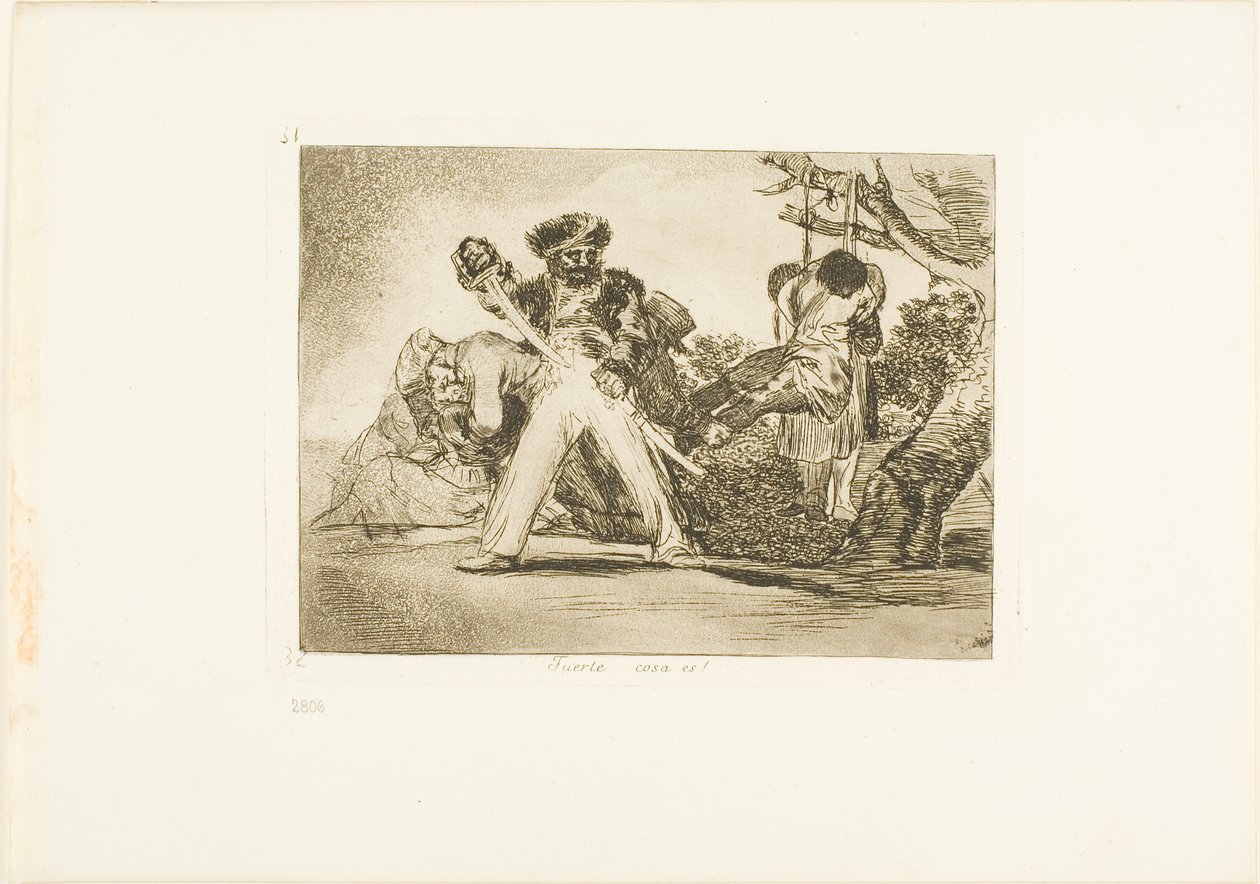 Se on rankkaa!, levy 31 teoksesta Sodan katastrofit. tekijältä Francisco Jose de Goya y Lucientes