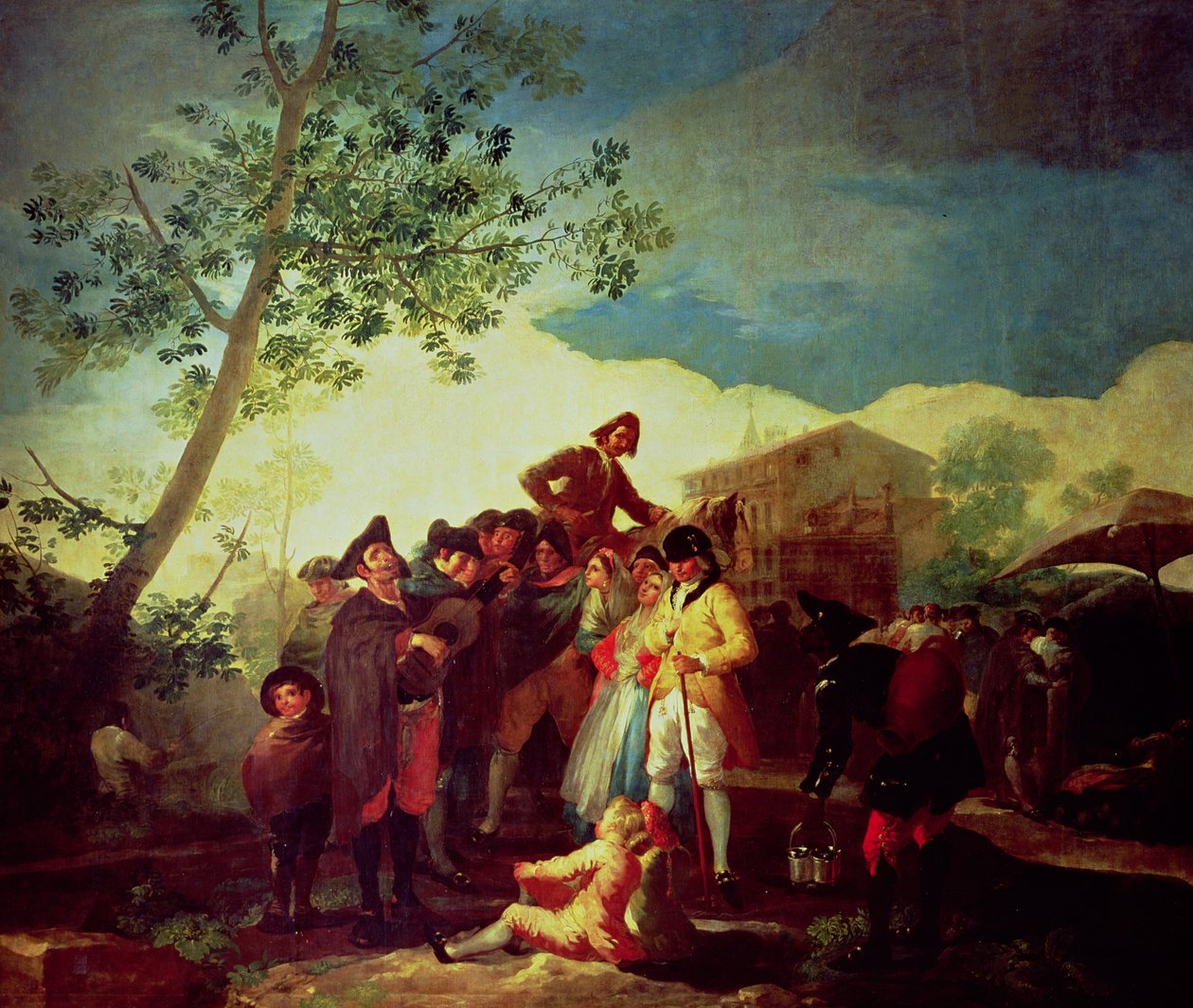 The Blind Guitar Player, n. 1778 (öljy kankaalle) tekijältä Francisco Jose de Goya y Lucientes