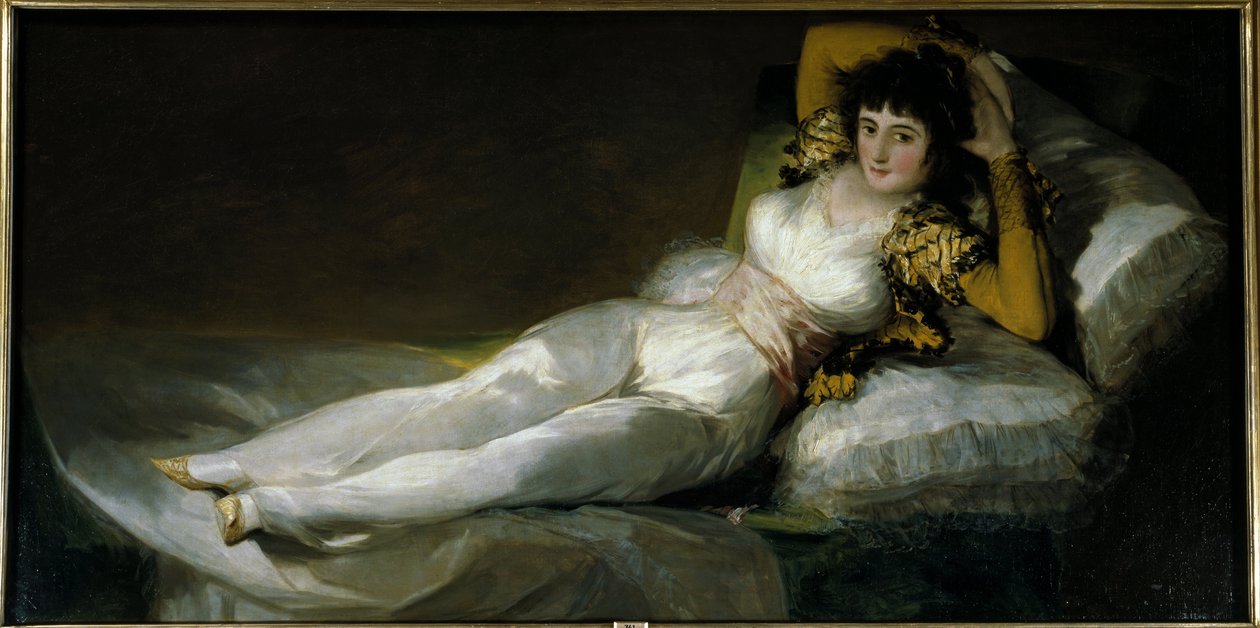 Vaatetettu Maja, n.1798-1805 (öljy kankaalle) tekijältä Francisco Jose de Goya y Lucientes
