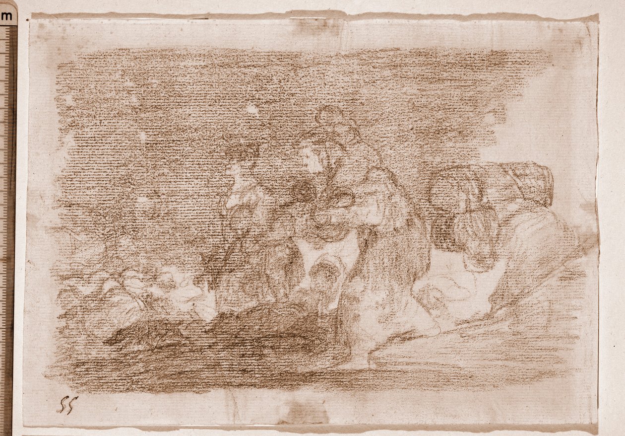 The Disasters of War : Ja myös tämä (valmistelupiirros tekijältä Francisco de Goya