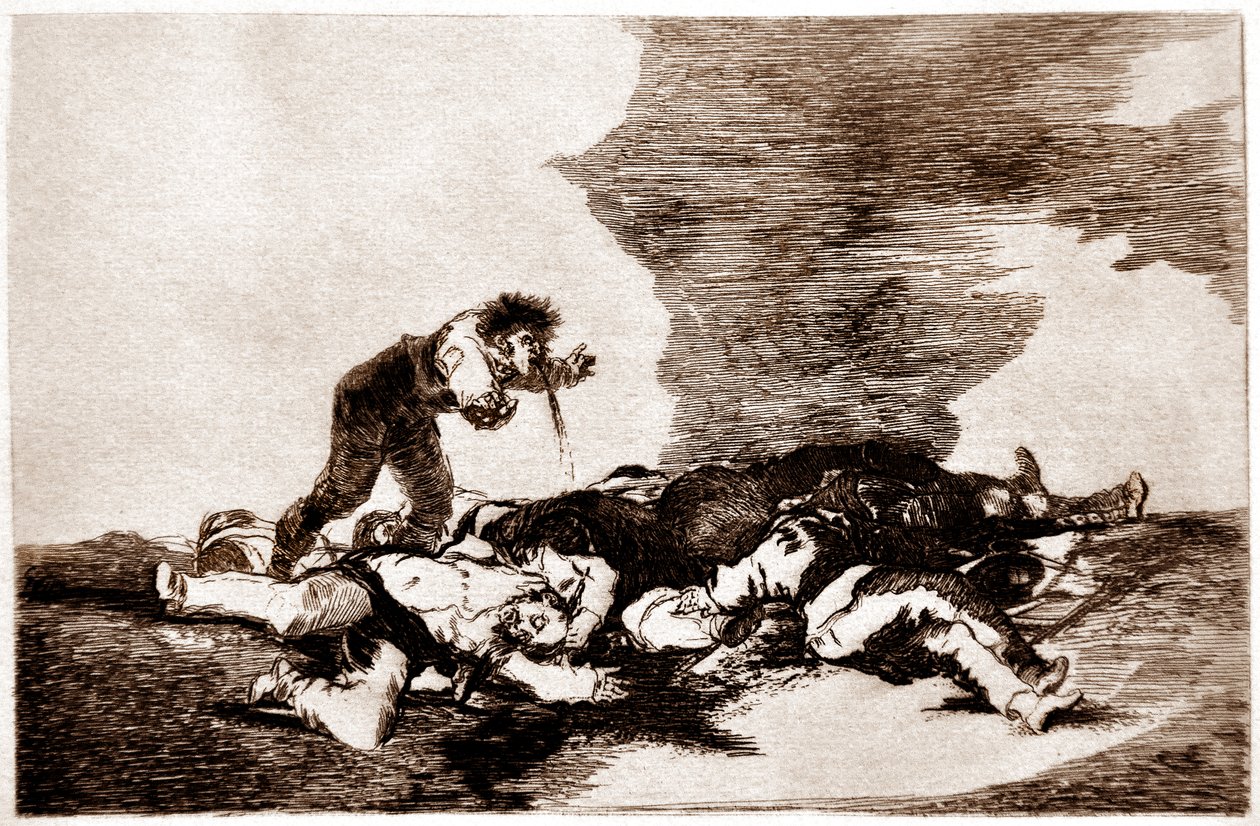 Sodan katastrofit: Para eso habeis nacido (siksi olet syntynyt) tekijältä Francisco Jose de Goya y Lucientes