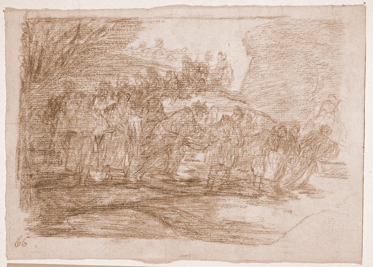 The Disasters of War: He eivät tiedä tietä (valmistelupiirros tekijältä Francisco de Goya