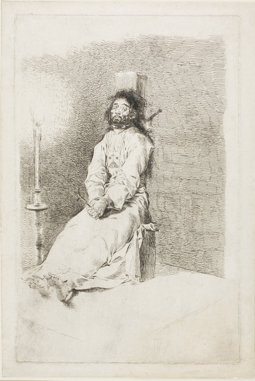 Garrotted Mies tekijältä Francisco Jose de Goya y Lucientes