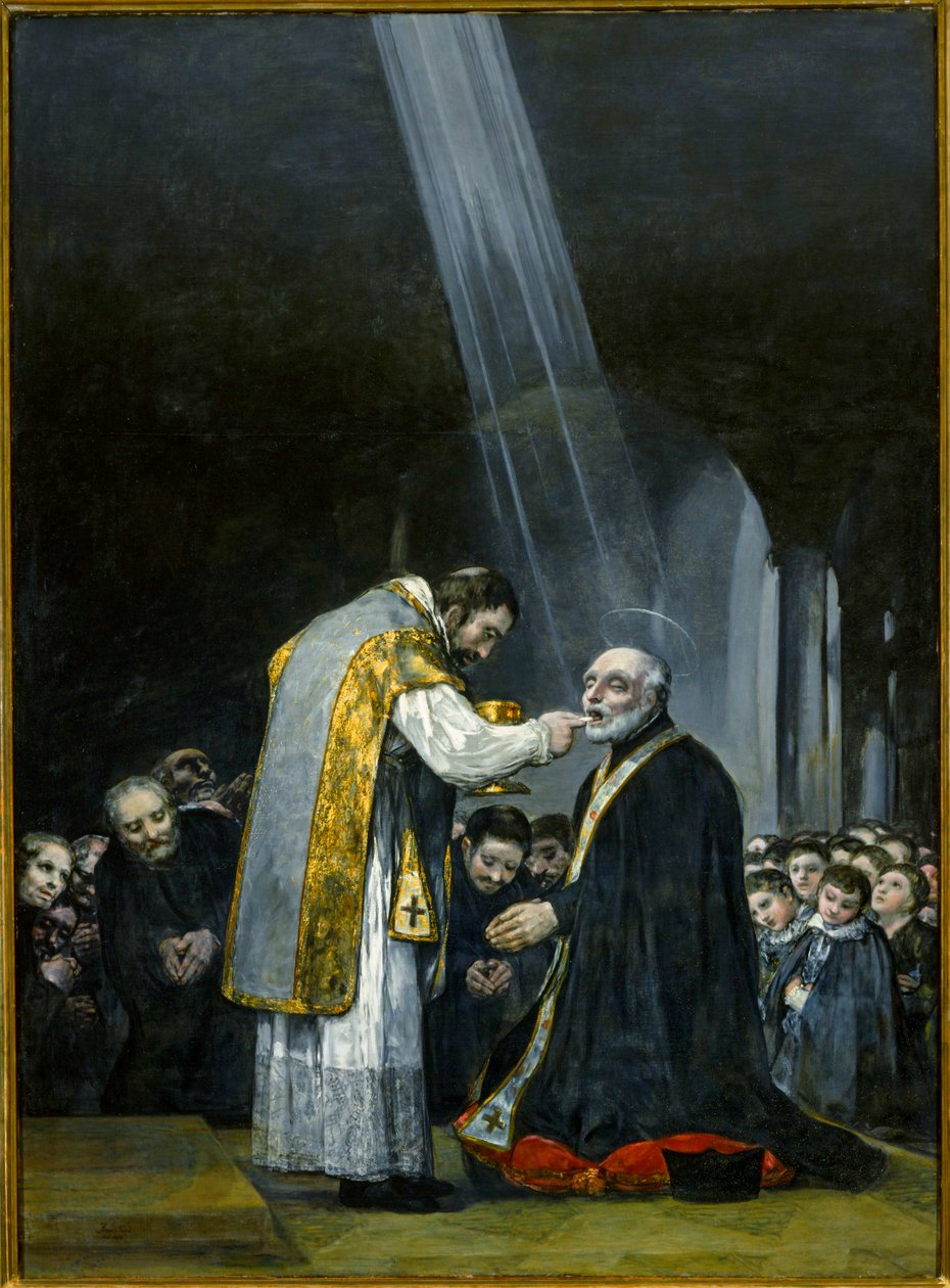 Pyhän Joosefin viimeinen ehtoollinen ... (maalaus kankaalle) tekijältä Francisco Jose de Goya y Lucientes