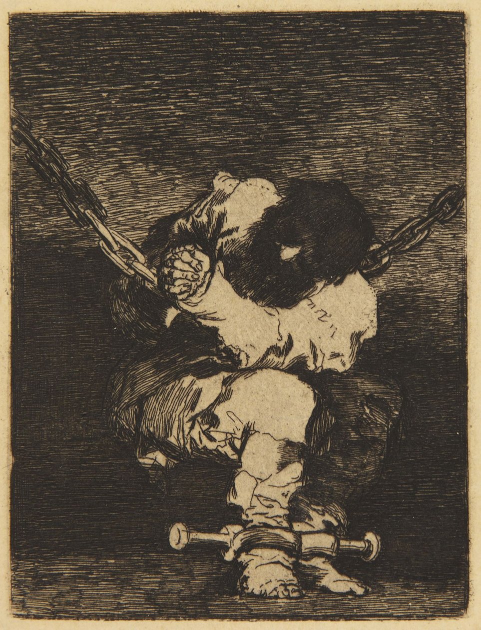 Pieni vanki (Delteil XIV, nro 31; Harris 26) tekijältä Francisco Jose de Goya y Lucientes