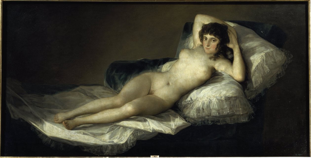 Alaston Maja, noin 1798-1805 (öljy kankaalle) tekijältä Francisco Jose de Goya y Lucientes