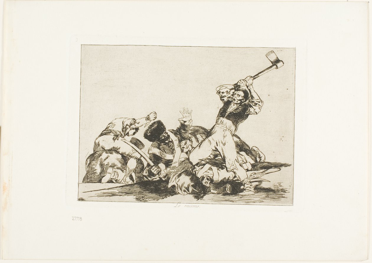 Sama, kolme levyä The Disasters of Warista tekijältä Francisco Jose de Goya y Lucientes