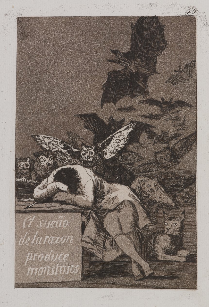Järjen uni tuottaa hirviöitä tekijältä Francisco de Goya