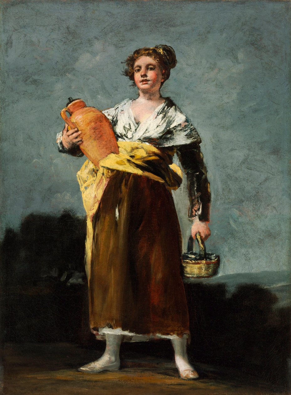 The Water Carrier, n. 1808-1212 (öljy kankaalle) tekijältä Francisco de Goya