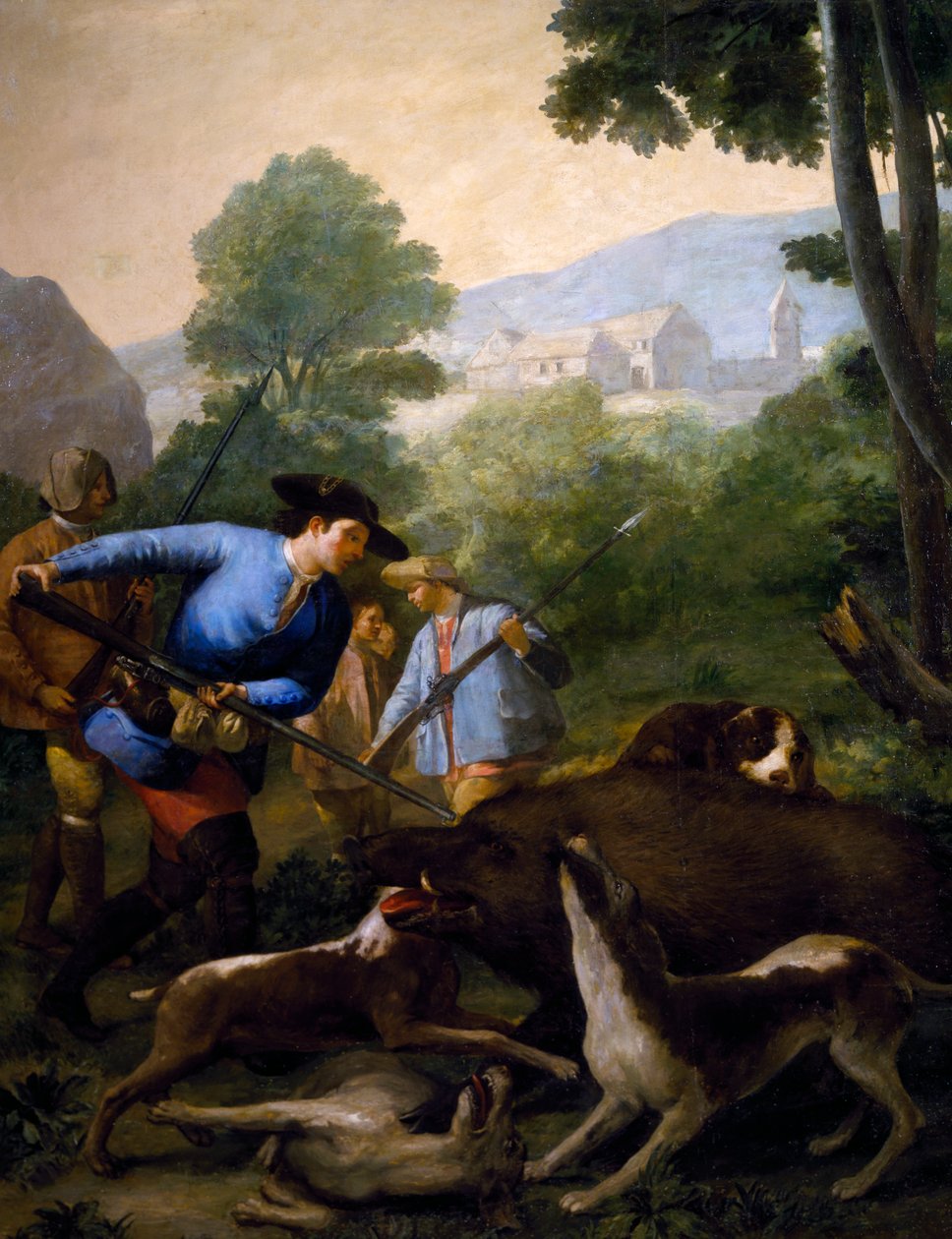 Villisian metsästys tekijältä Francisco Jose de Goya y Lucientes
