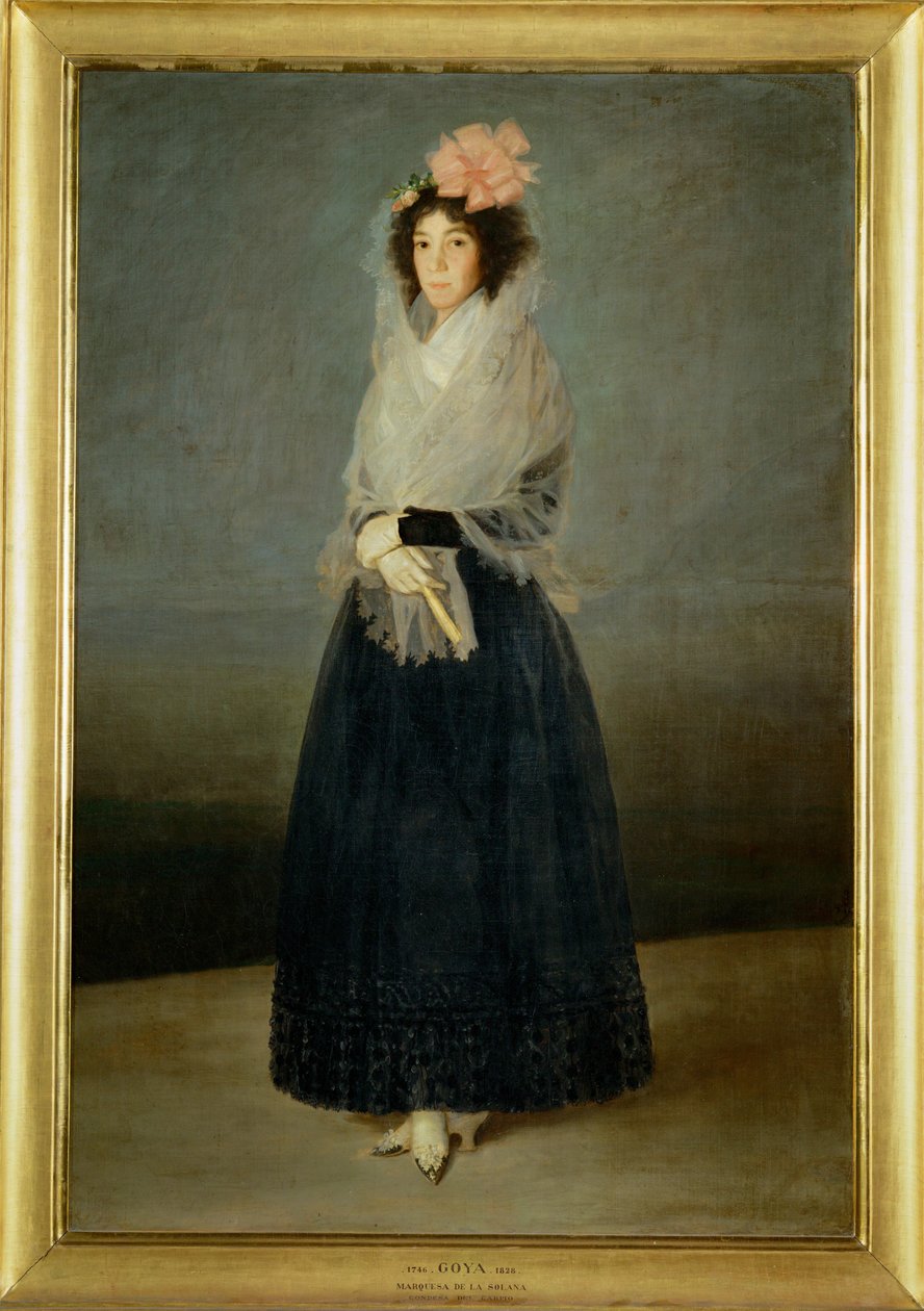 Kreivitär del Carpio, markiisitar de la Solana Maalattu noin vuonna 1795, hänen kuolinvuotenaan ... tekijältä Francisco Jose de Goya y Lucientes