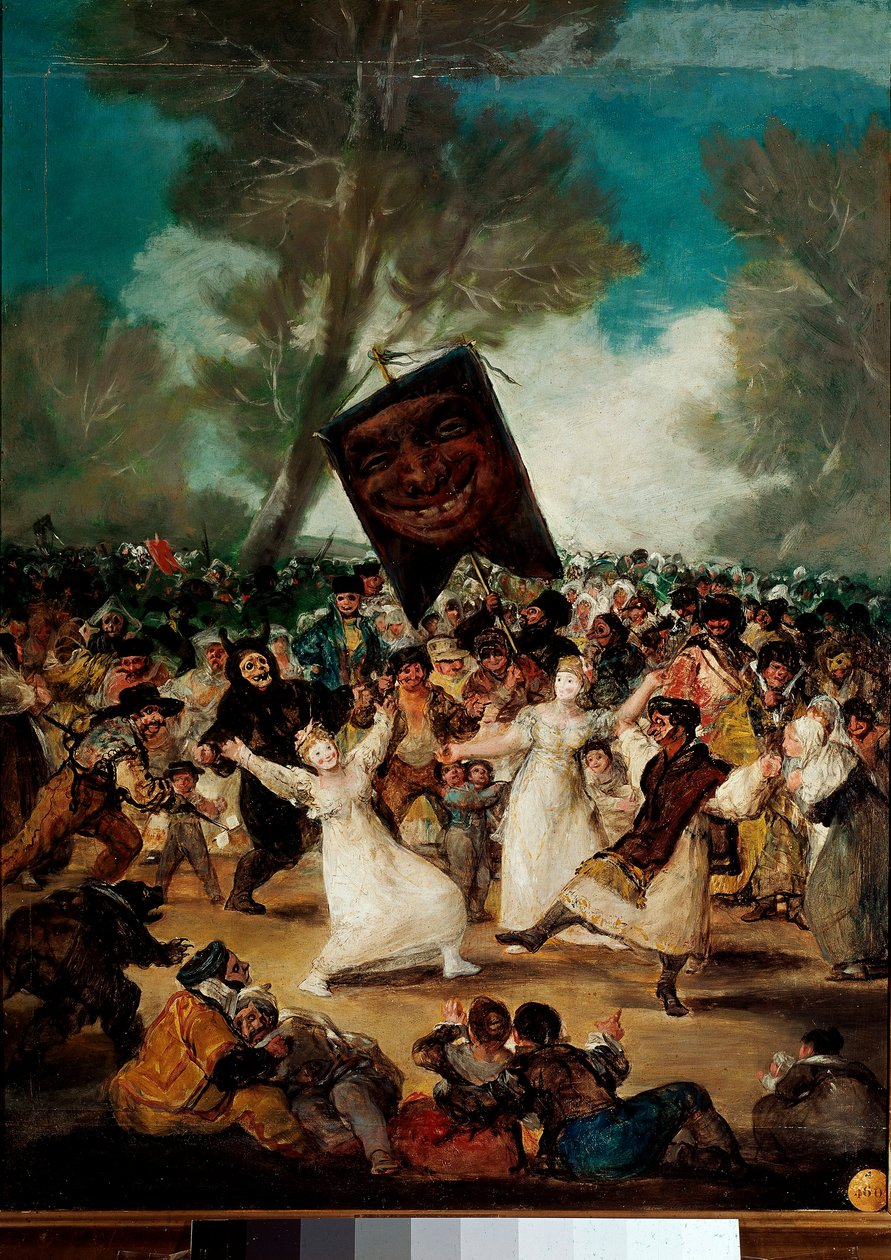 Francisco Goyan ja Lucientesin Sardiinien hautajaiset (1746-1828) tekijältä Francisco de Goya