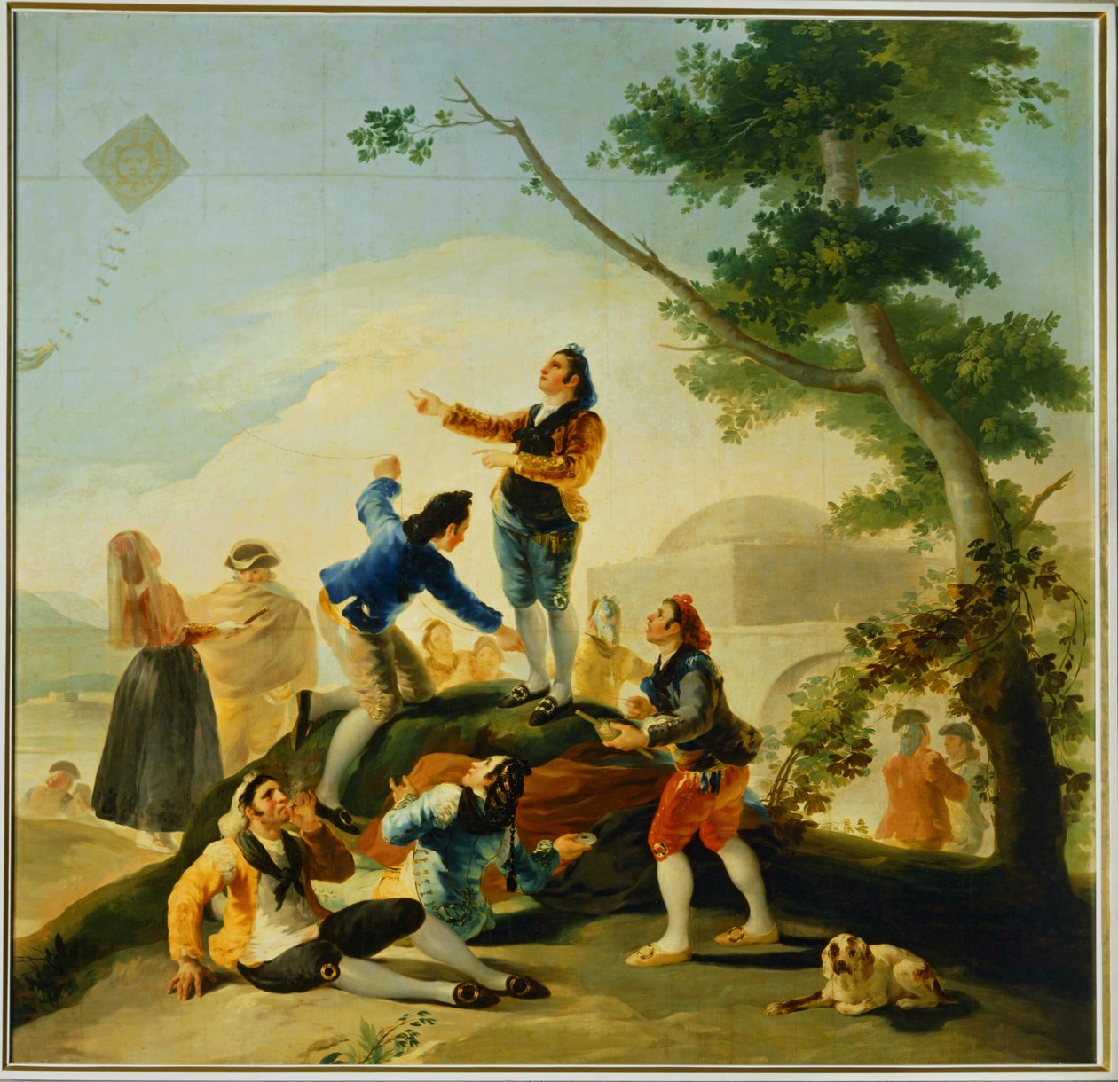 Leija Cartoon seinävaatekangasta varten Pradossa ... (maalaus kankaalle) tekijältä Francisco Jose de Goya y Lucientes