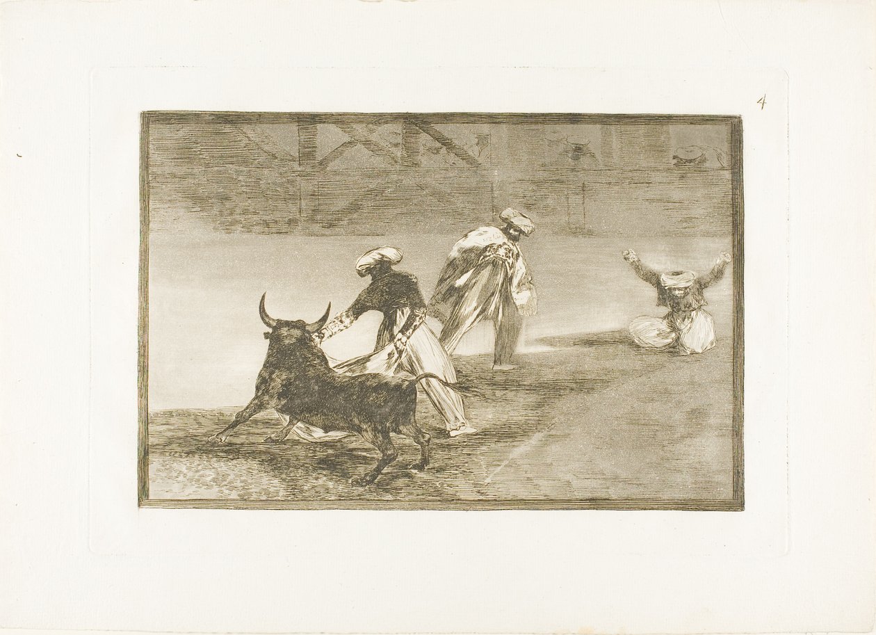 He pelaavat toista niemellä kotelossa, neljäs levy The Art of Bullfightingista tekijältä Francisco Jose de Goya y Lucientes