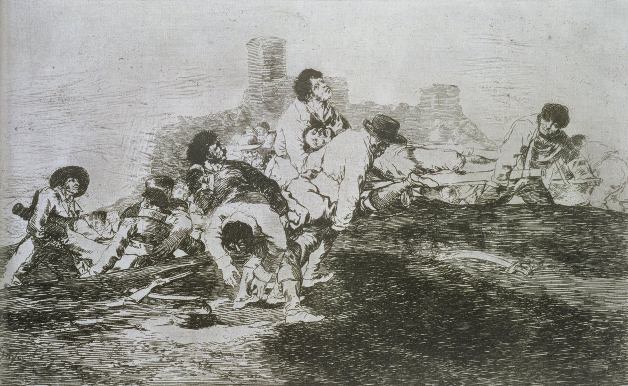 Niitä voi edelleen käyttää, "The Disasters of War" levy 24 tekijältä Francisco Jose de Goya y Lucientes