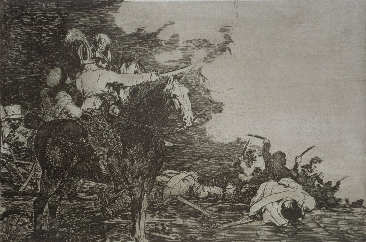 He eivät ole samaa mieltä, levy 17 "The Disasters of War" tekijältä Francisco Jose de Goya y Lucientes