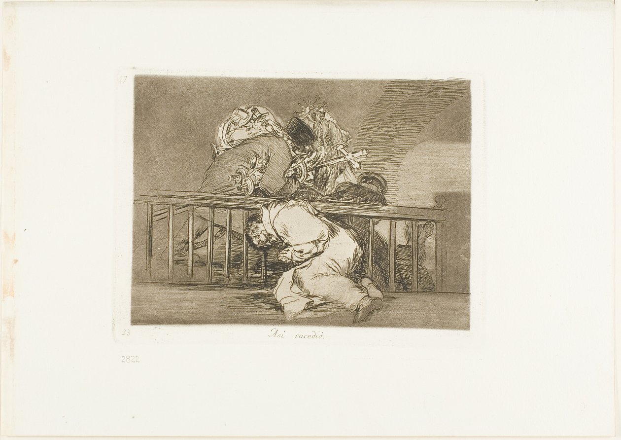 Näin se tapahtui, levy 47 julkaisusta The Disasters of War tekijältä Francisco Jose de Goya y Lucientes