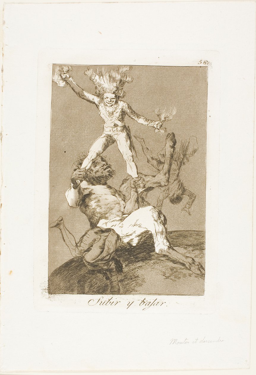 To Rise and to Fall, levy 56 Los Caprichosista tekijältä Francisco Jose de Goya y Lucientes