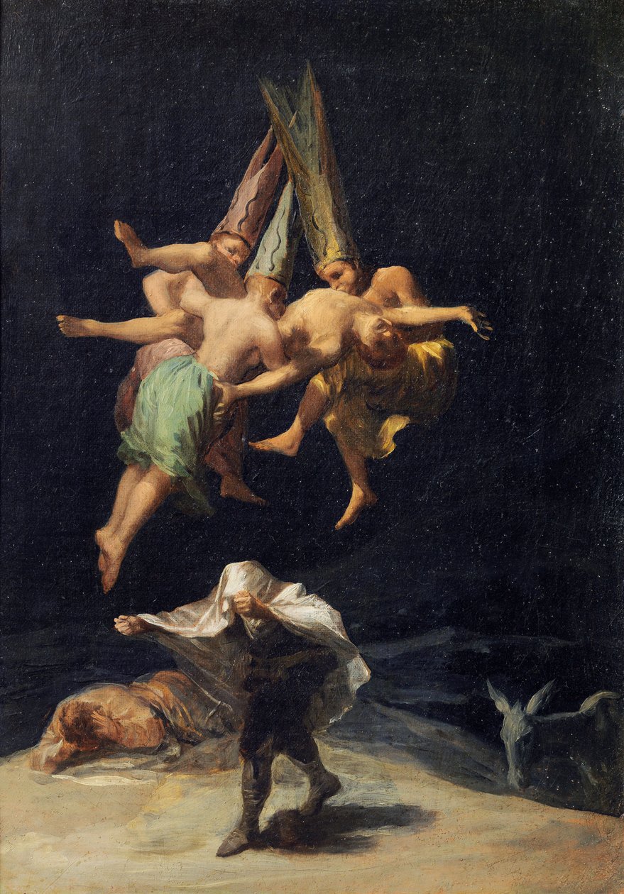 Vol de Sorcieres - Noidat lennossa, Francisco de Goya (1746-1828) tekijältä Francisco de Goya