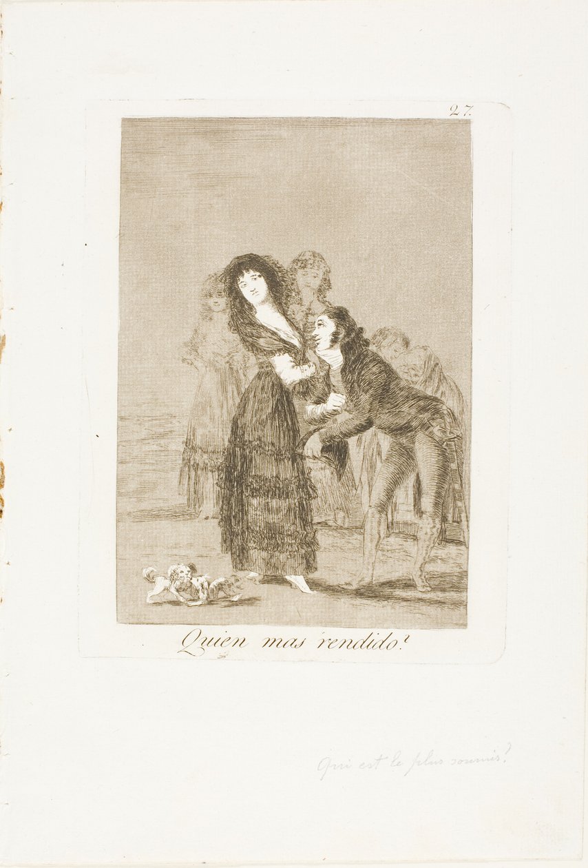 Kumpi niistä on voitetumpi?, levy 27 Los Caprichosista tekijältä Francisco Jose de Goya y Lucientes