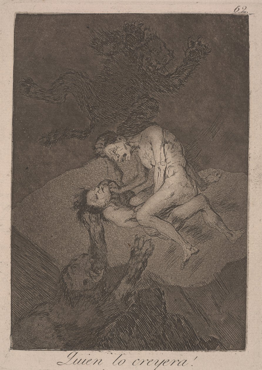 Kuka olisi arvannut! (Quien lo creyera!) tekijältä Francisco de Goya