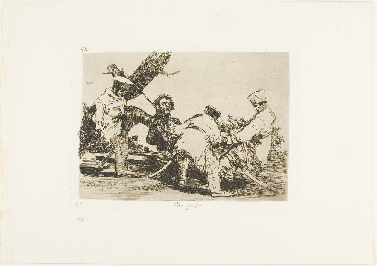 Miksi?, levy 32 julkaisusta The Disasters of War tekijältä Francisco Jose de Goya y Lucientes