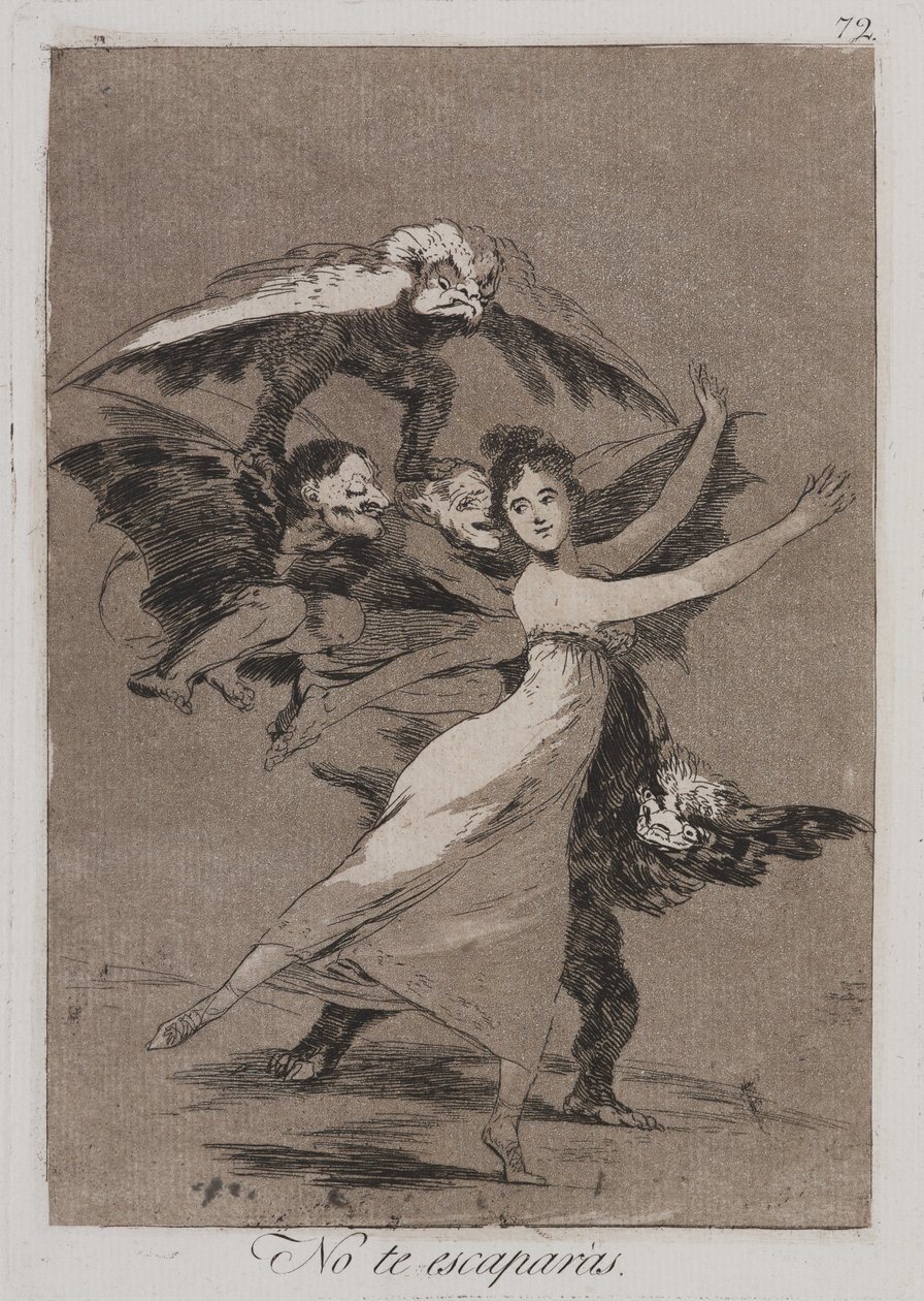 Et pakene (No te escarparas) tekijältä Francisco de Goya