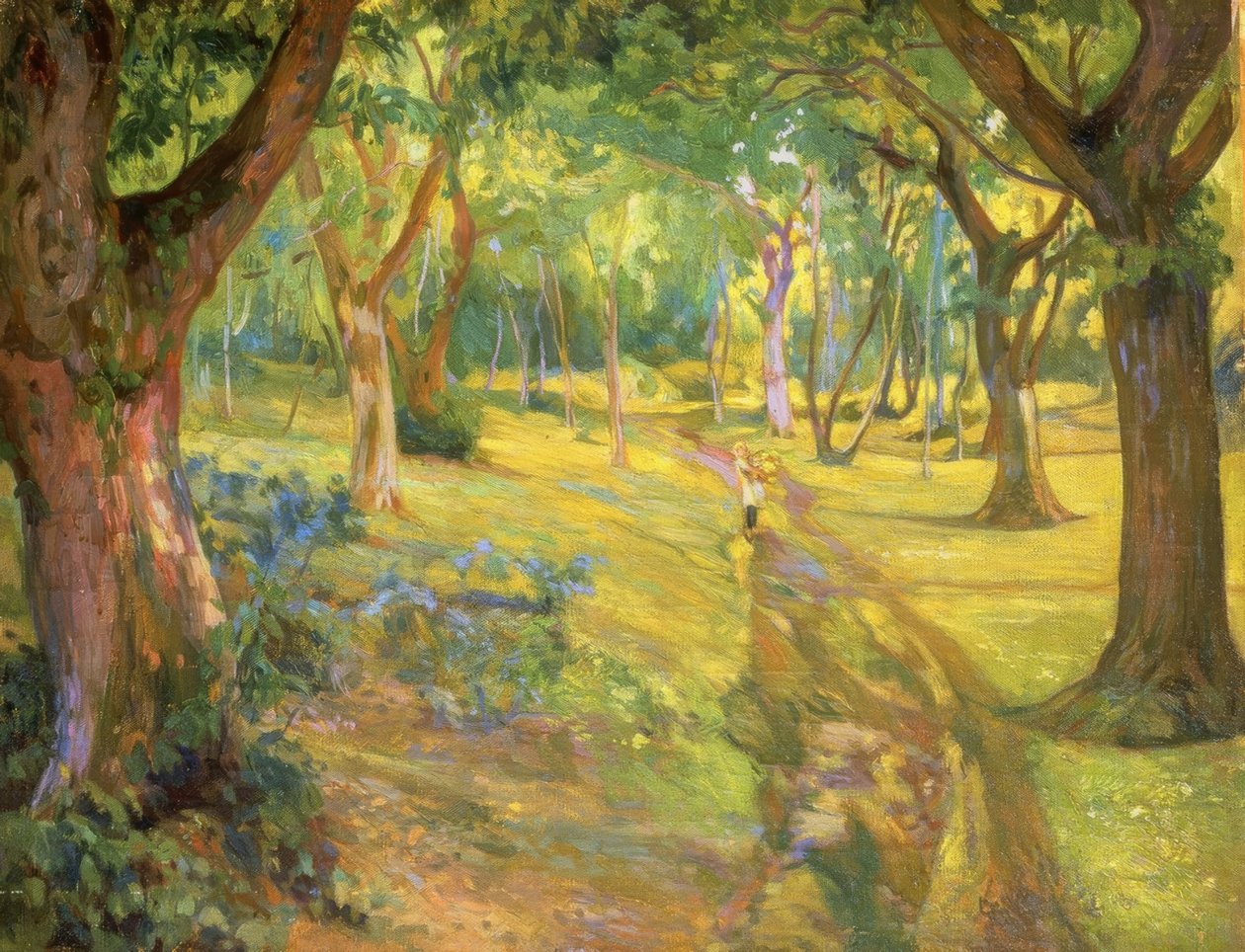 EL BOSQUE - 1923 - OLEO / LIENZO - 90X68 CM - 90X68 CM tekijältä Francisco Llorens Diaz