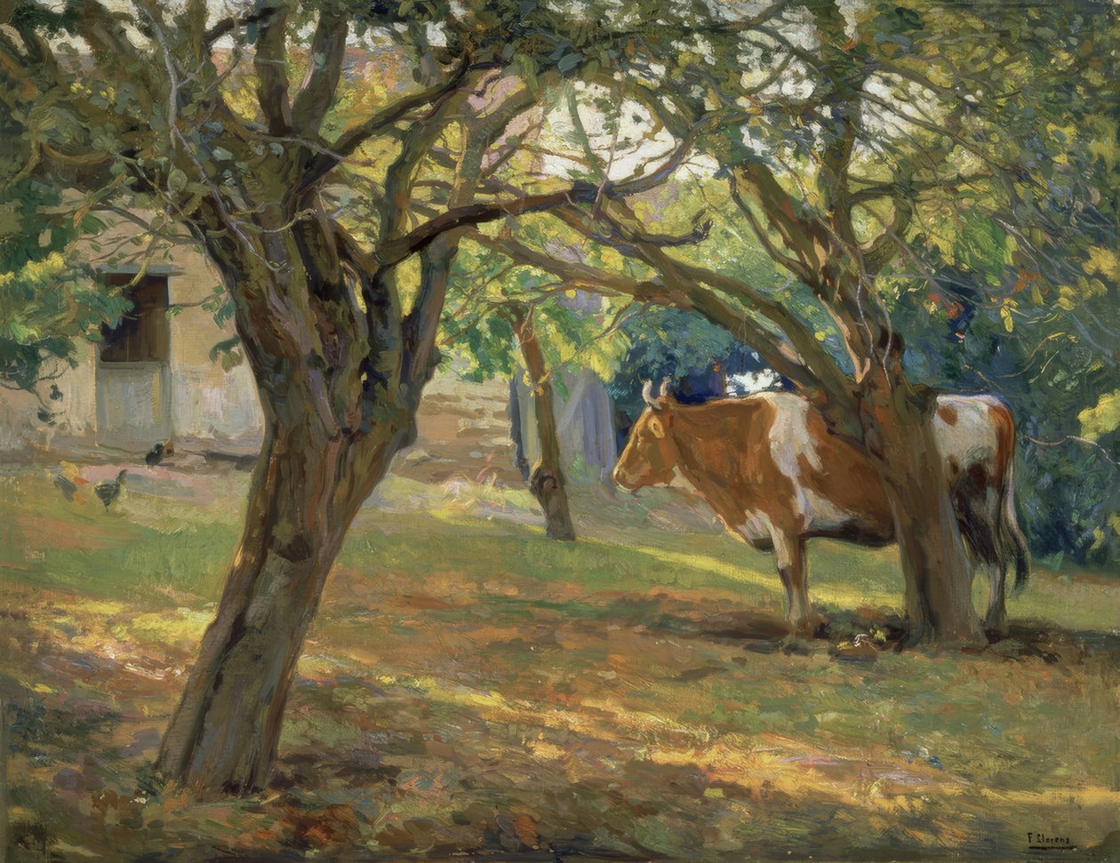 HERRAN JUANIN PUUTARHA – 1930 / 36–70,5X90 CM– tekijältä Francisco Llorens Diaz