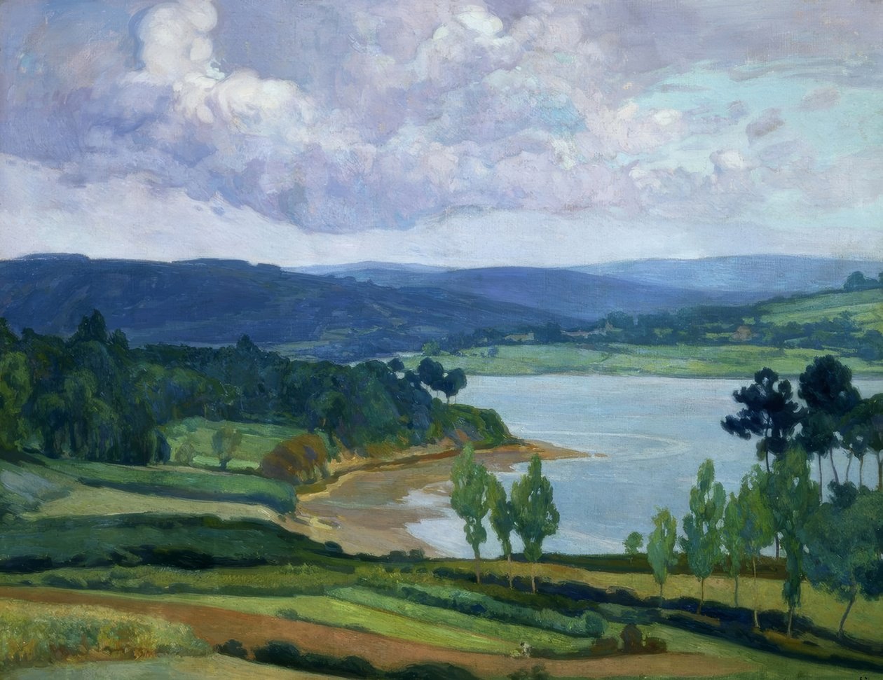 RIA GALLEGA-OLEO / CANVAS – 90X126–1930 / 36– tekijältä Francisco Llorens Diaz