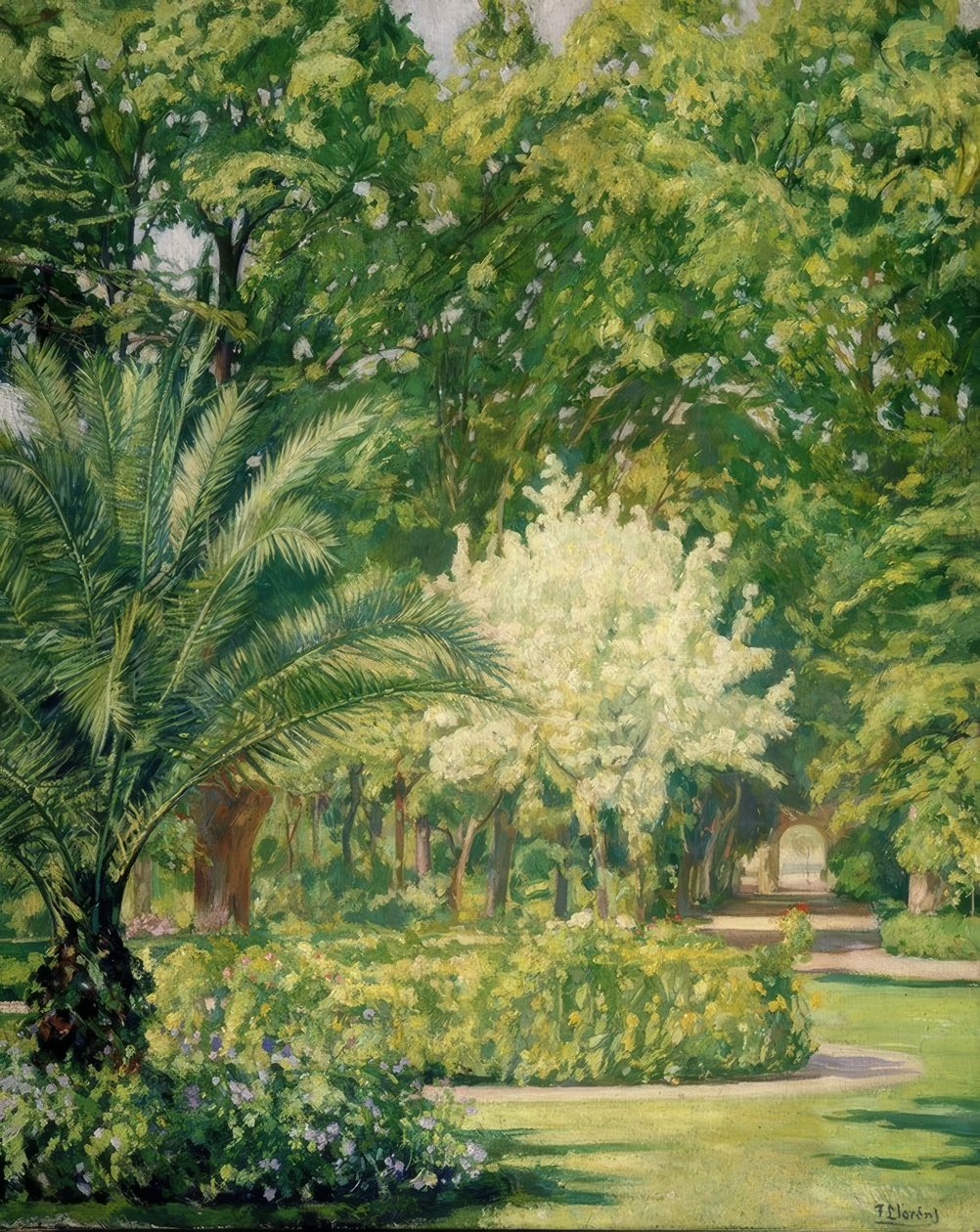 VERE CLARO-JARDIN BOTANICO – 1934–79X100 CM– tekijältä Francisco Llorens Diaz