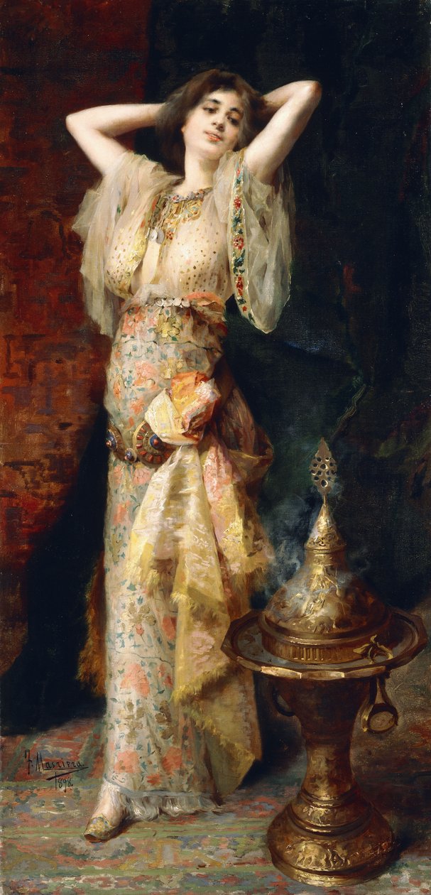 Odalisca, 1898 tekijältä Francisco Masriera y Manovens