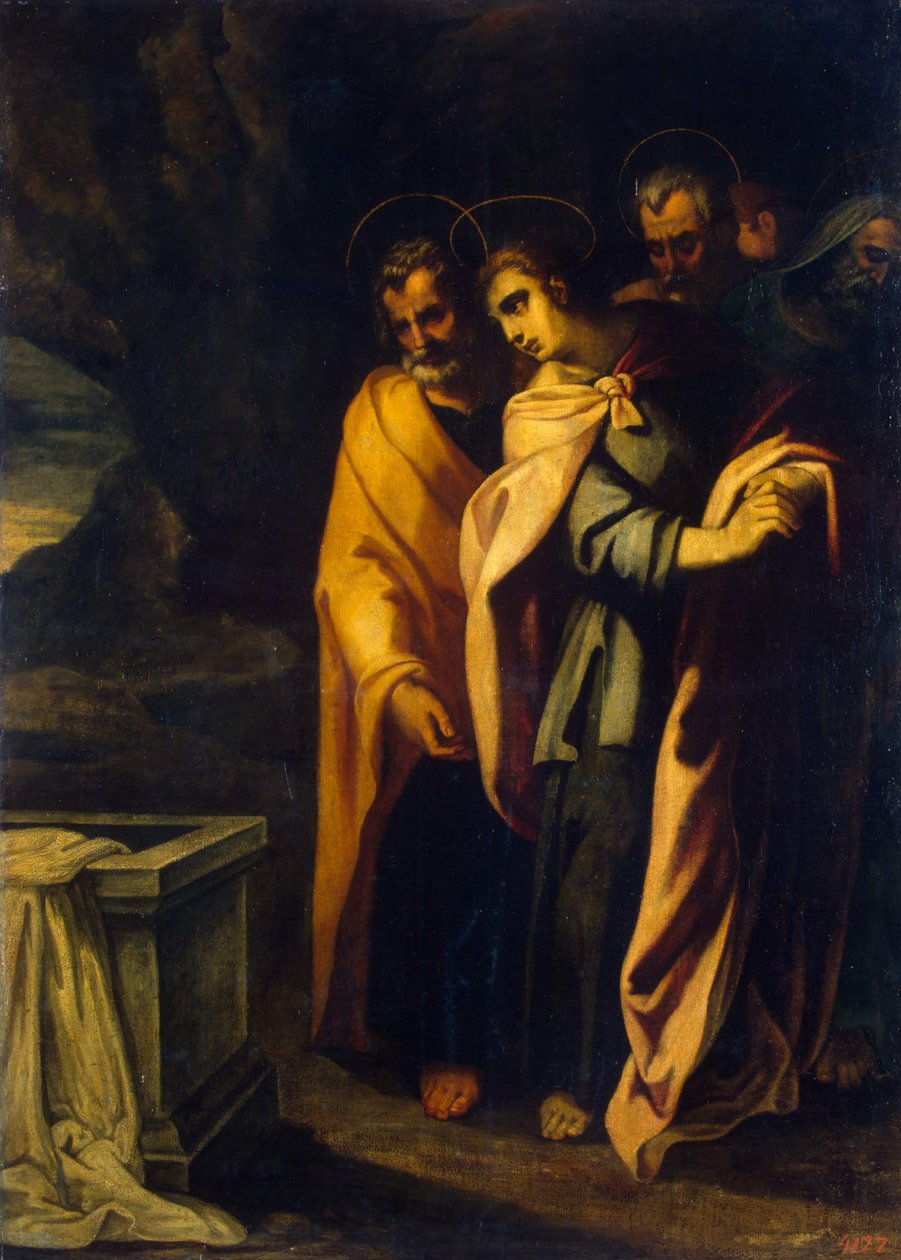 Apostolit Jeesuksen haudalla, 1590-luku. tekijältä Francisco Ribalta