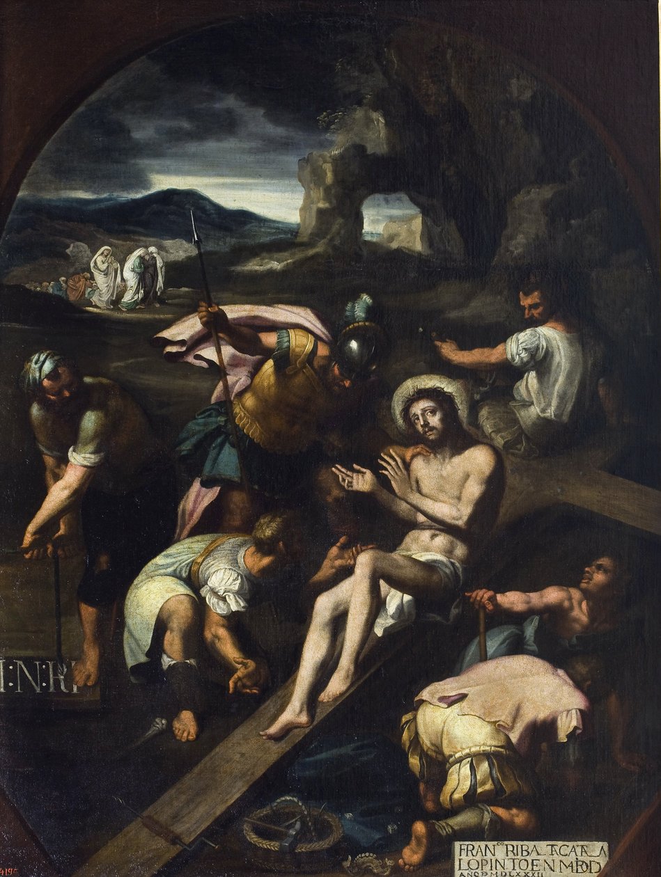 Kristus ristille naulattuna - Francisco Ribalta (1565-1628). Öljy kankaalle tekijältä Francisco Ribalta